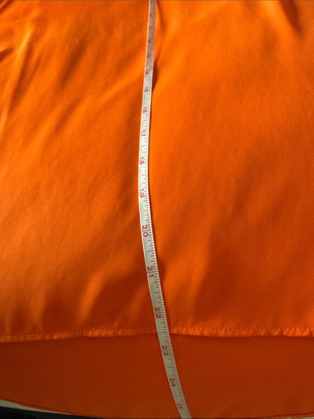 NWOT BOLD elements Bright Orange Cold-Shoulder Ruffle Blouse - Picture 7 of 7